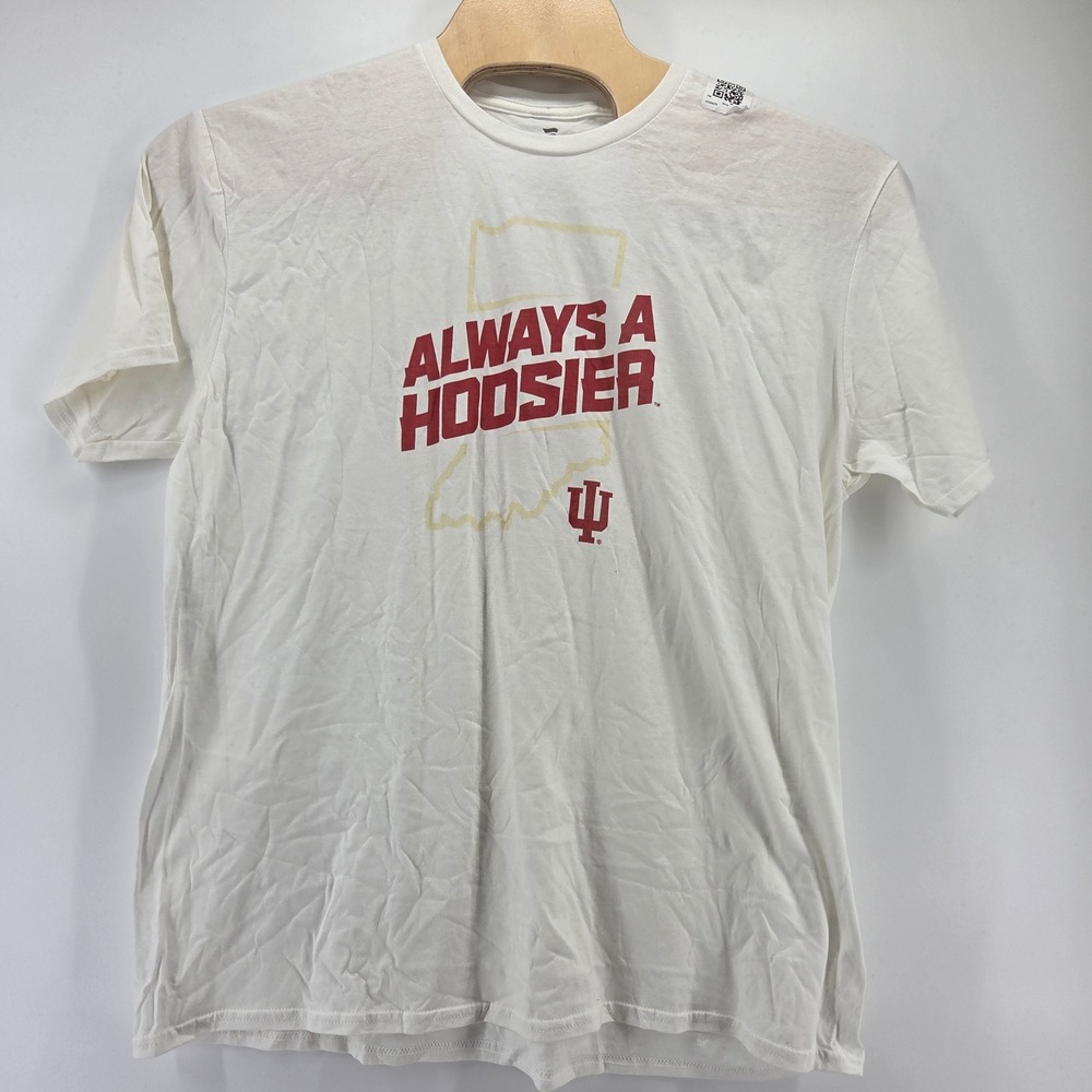 Fanatics Indiana University T-Shirt Mens 2XL White Always A Hoosier IU NCAA Tee